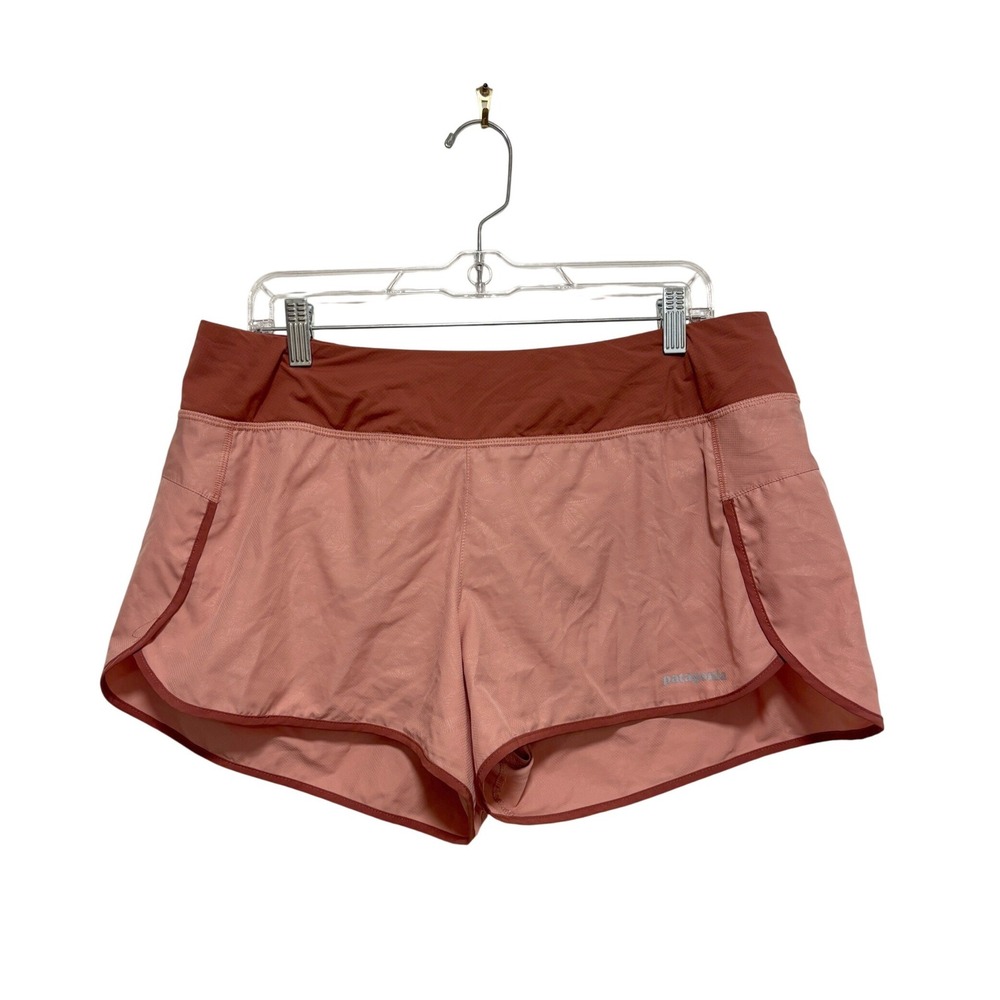 Patagonia Strider Running Shorts Pink Clay Red Athletic Hiking Womens XL